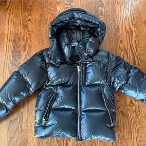 RUDSAK Glossy Black Kids Puffer Jacket